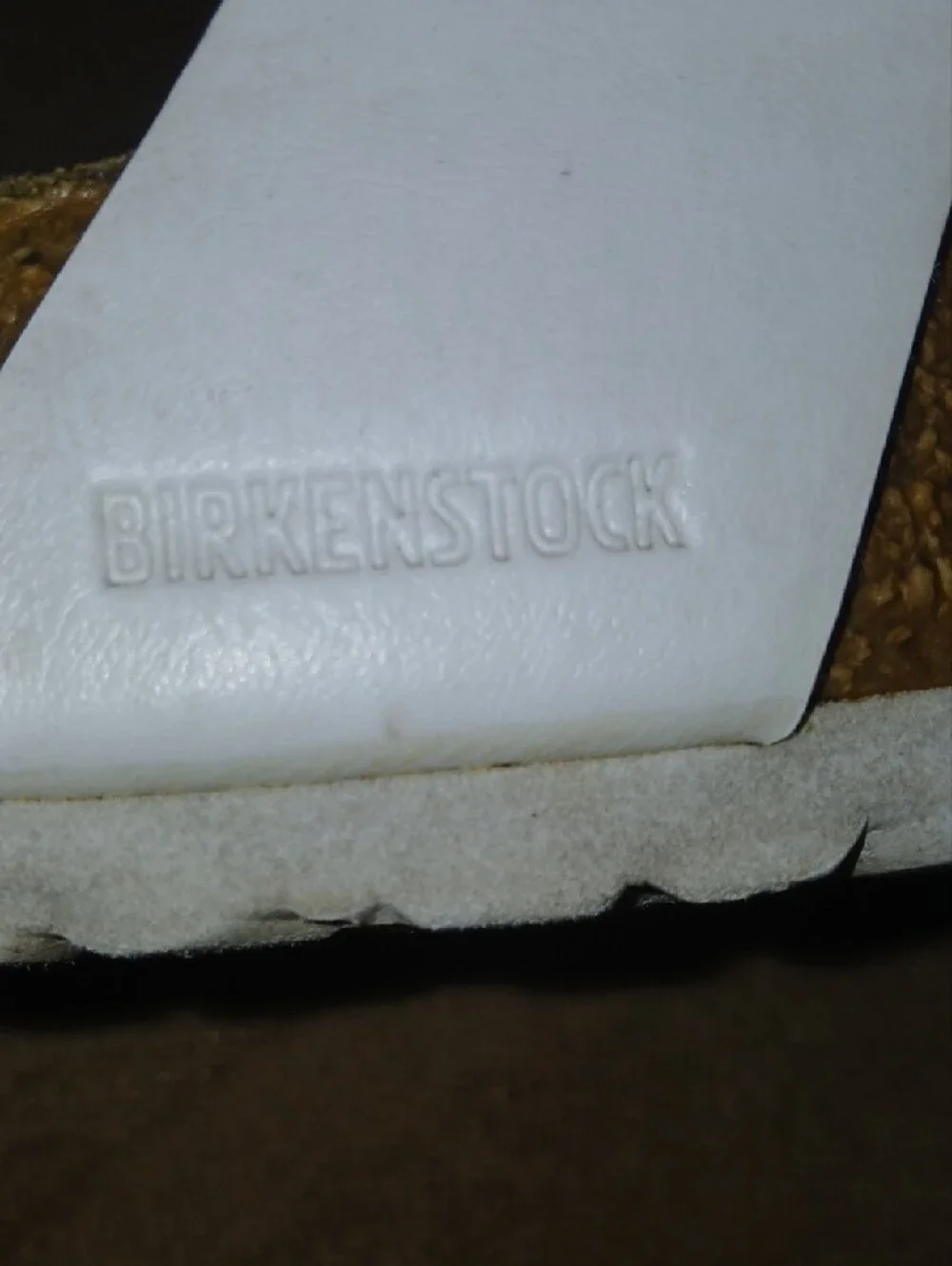 Womens Birkenstock White Leather Buckle Cork Footbed Sandals            Sz: 10